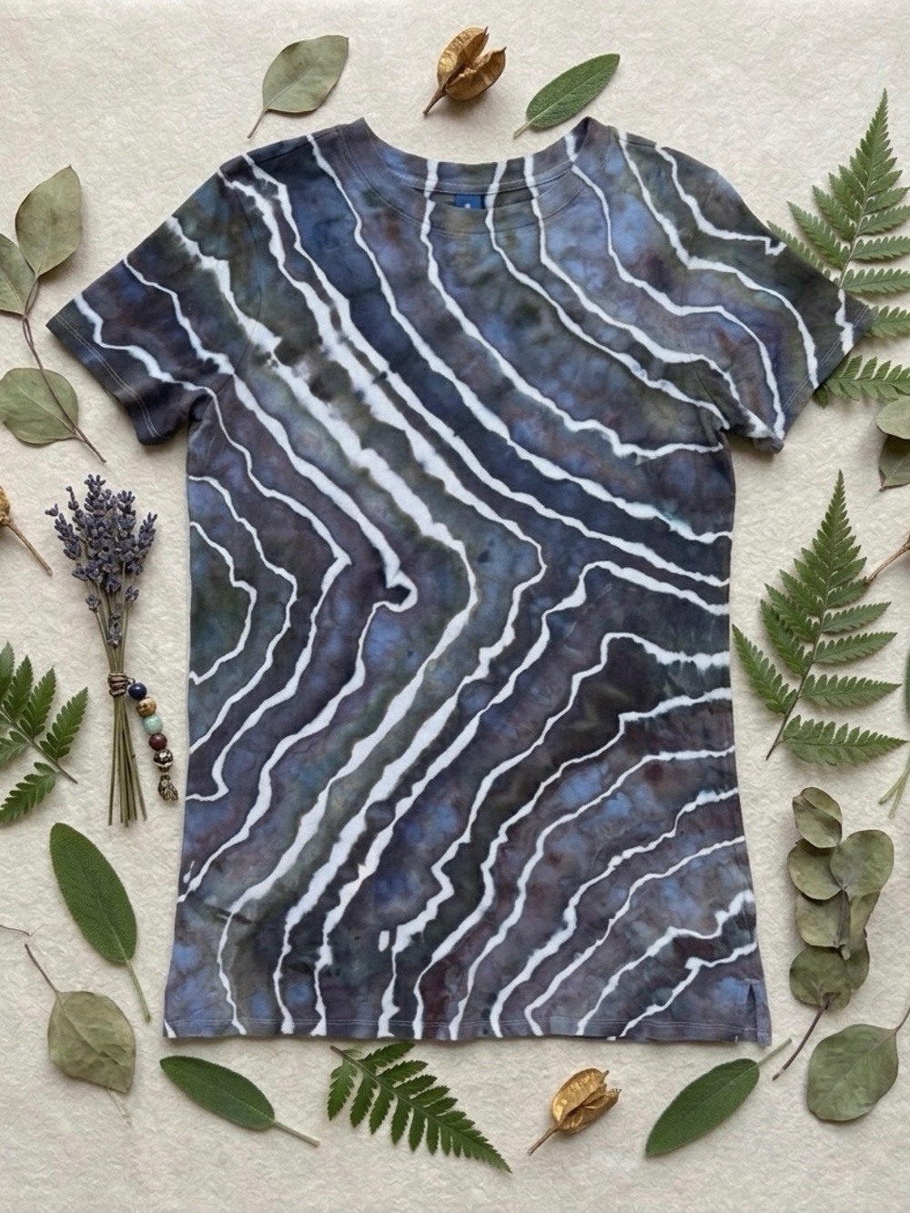Old Navy Ice-Dye Midi T-Shirt Dress 100 % Cotton